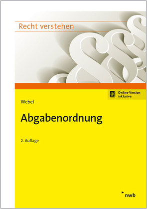 Abgabenordnung von Webel,  Karsten