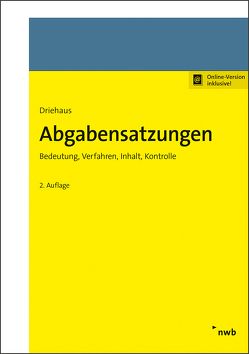 Abgabensatzungen von Driehaus,  Hans-Joachim