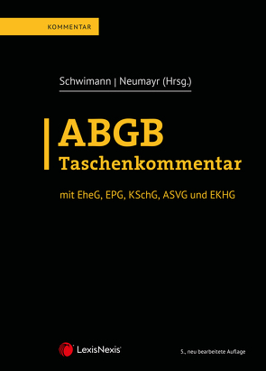 ABGB Taschenkommentar von Donath,  Guido, Egger ,  Peter Wolfgang, Egglmeier-Schmolke,  Barbara, Ferrari,  Susanne, Fuchs,  Dominik, Gruber - Risak,  Martin, Hödl,  Elisabeth, Hohensinn,  Sabine, Huber,  Christian, Illedits,  Alexander, Jesser-Huß,  Helga, Kepplinger,  Jakob, Kietaibl,  Christoph, Kodek,  Georg E., Kogler,  Gabriel, Kolmasch,  Wolfgang, Kronthaler,  Christoph, Leupold,  Petra, Liedermann,  Laurenz, Mair,  Andreas, Nademleinsky,  Marco, Nemeth,  Kristin, Neuhauser,  Franz, Neumayr,  Matthias, Niedermayr,  Monika, Ofner,  Helmut, Perner,  Stefan, Pfeil,  Walter Josef, Pfurtscheller,  Bettina, Pinterich,  Claudia, Pletzer,  Renate, Pröbsting,  Reinhard, Ramharter,  Martin, Reiner,  Michael, Rudolf,  Claudia, Schrammel,  Ursula, Schurr,  Francesco A, Schuster,  Mathias, Schwimann,  Michael, Weitzenböck,  Hans, Wittwer,  Alexander