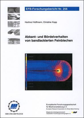 Abkant- und Bördelverhalten von bandlackierten Feinblechen von Hoffmann,  Hartmut, Kopp,  Christine