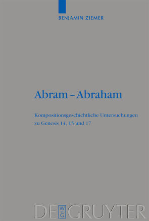 Abram – Abraham von Ziemer,  Benjamin