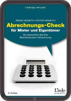 Abrechnungs-Check für Mieter und Eigentümer von Nemeth,  Irene, Nemeth,  Peter