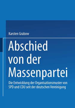 Abschied von der Massenpartei von Grabow,  Karsten