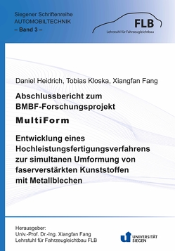 Abschlussbericht zum BMBF-Forschungsprojekt MultiForm von Fang,  Xiangfan, Heidrich,  Daniel, Kloska,  Tobias