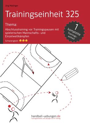 Abschlusstraining vor Trainingspausen mit spielerischen Mannschafts- und Einzelwettkämpfen (TE 325) von Madinger,  Jörg