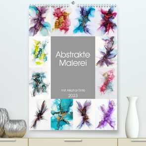 Abstrake Malerei (Premium, hochwertiger DIN A2 Wandkalender 2023, Kunstdruck in Hochglanz) von Gierok,  Steffen