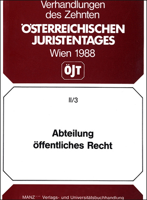 Abteilung öffentliches Recht von Herberth,  Wolfgang, Markel,  Ernst