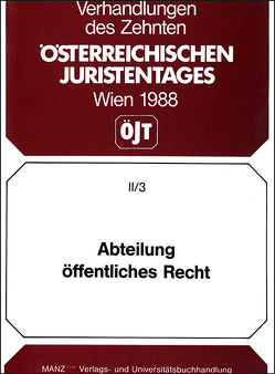 Abteilung öffentliches Recht von Herberth,  Wolfgang, Markel,  Ernst