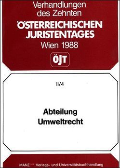 Abteilung Umweltrecht von Wegscheider,  Herbert, Wille,  Heinrich