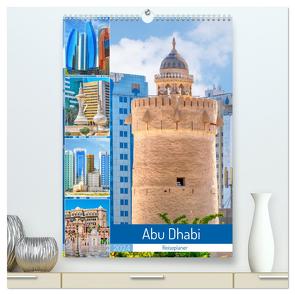 Abu Dhabi – Reiseplaner (hochwertiger Premium Wandkalender 2024 DIN A2 hoch), Kunstdruck in Hochglanz von Schwarze,  Nina