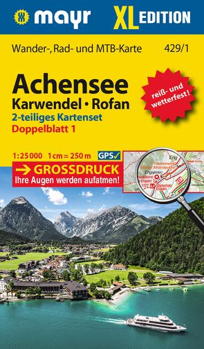 Mayr Wanderkarte Achensee, Karwendel, Rofan XL (2-Karten-Set) 1:25.000