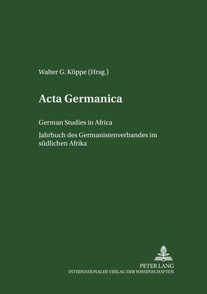 Acta Germanica von Köppe,  Walter G.