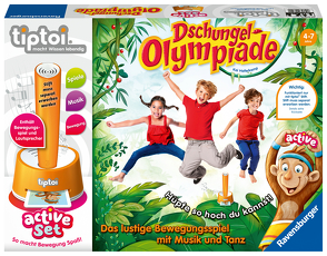 Ravensburger tiptoi® Spiel 00849 – ACTIVE Set Dschungel-Olympiade – Bewegungsspiel ab 4 Jahre für 1 -6 Spieler von Haferkamp,  Kai