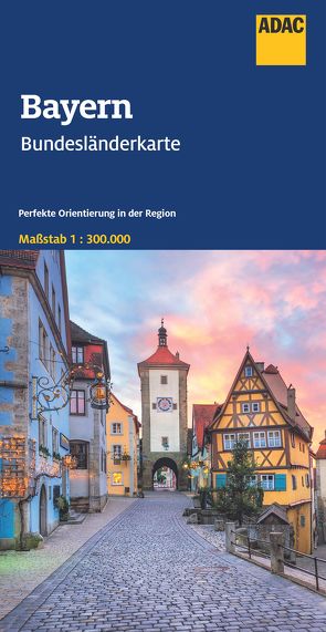 ADAC Bundesländerkarte Deutschland 12 Bayern 1:300.000