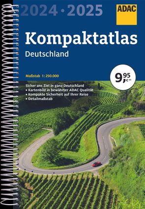 ADAC Kompaktatlas 2024/2025 Deutschland 1:250 000