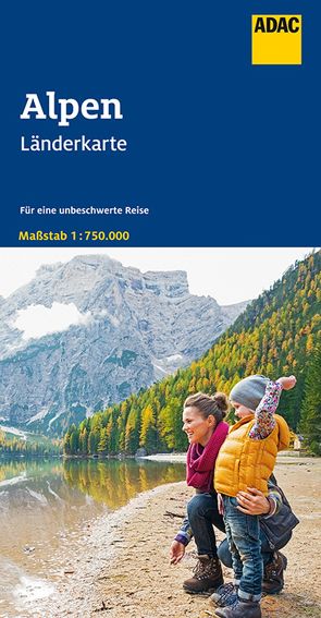 ADAC LänderKarte Alpen 1:750 000