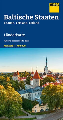 ADAC Länderkarte Baltische Staaten 1:700.000