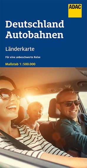 ADAC Länderkarte Deutschland Autobahnen 1:500.000