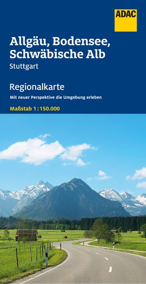 ADAC Regionalkarte 15 Allgäu, Bodensee, Schwäbische Alb 1:150.000