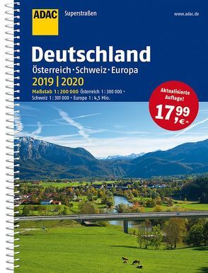 ADAC Superstraßen Deutschland, Österreich, Schweiz & Europa 2019/2020 1:200 000