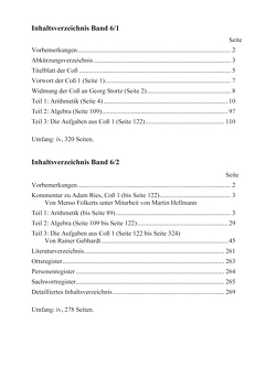 Adam Ries Coß 1 von Folkerts,  Menso, Gebhardt,  Rainer, Hellmann,  Martin, Rüdiger,  Bernd