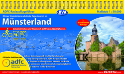 ADFC-Radausflugsführer Münsterland 1:50.000 praktische Spiralbindung, reiß- und wetterfest, GPS-Tracks Download von Steinbicker,  Otmar