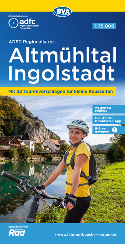 ADFC-Regionalkarte Altmühltal Ingolstadt, 1:75.000, mit Tagestourenvorschlägen, reiß- und wetterfest, GPS-Tracks Download