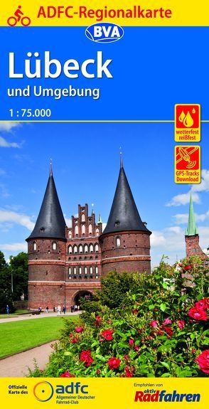 ADFC-Regionalkarte Lübeck und Umgebung, 1:75.000, reiß- und wetterfest, GPS-Tracks Download