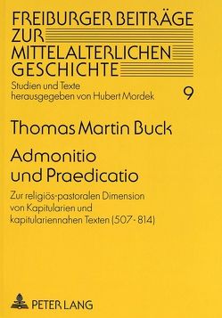 Admonitio und Praedicatio von Buck,  Thomas Martin