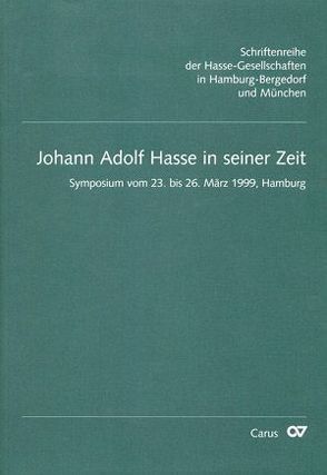 Adolf Hasse in seiner Zeit von Wiesend,  Reinhard