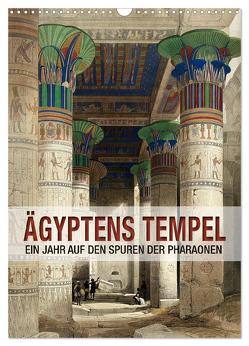 Ägyptens Tempel (Wandkalender 2024 DIN A3 hoch), CALVENDO Monatskalender von bilwissedition.com Layout: Babette Reek,  Bilder: