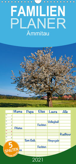 Ämmitau / Emmental – Familienplaner hoch (Wandkalender 2021 , 21 cm x 45 cm, hoch) von Müller Fotografin,  Beatrice