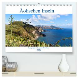 Äolische Inseln (hochwertiger Premium Wandkalender 2024 DIN A2 quer), Kunstdruck in Hochglanz von Foto-Team,  JoBe