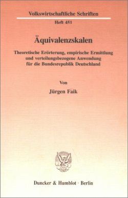 Äquivalenzskalen. von Faik,  Jürgen