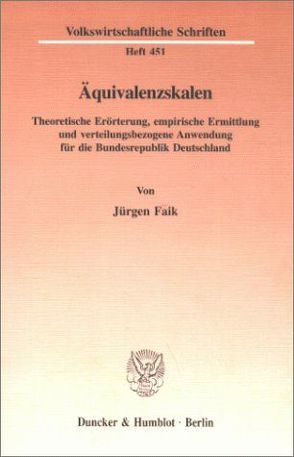 Äquivalenzskalen. von Faik,  Jürgen