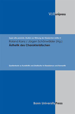 Ästhetik des Charakteristischen von Baumann,  Uwe, Kanz,  Roland, Laureys,  Marc, Schmitz,  Winfried, Schönwälder,  Jürgen