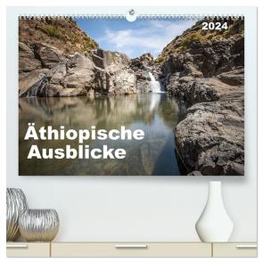 Äthiopische Ausblicke (hochwertiger Premium Wandkalender 2024 DIN A2 quer), Kunstdruck in Hochglanz von Hecker,  Rolf