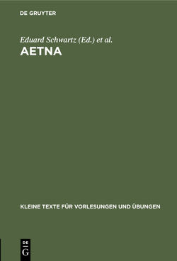 Aetna von Schwartz,  Eduard, Vergilius Maro,  Publius