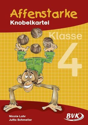 Affenstarke Knobelkartei Klasse 4 von Lohr,  Nicole, Schmeiler,  Jutta