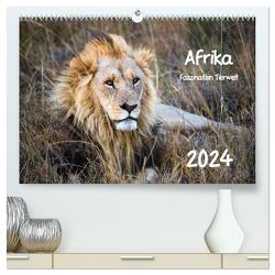 Afrika – Faszination Tierwelt (hochwertiger Premium Wandkalender 2024 DIN A2 quer), Kunstdruck in Hochglanz von Bentlage,  Horst