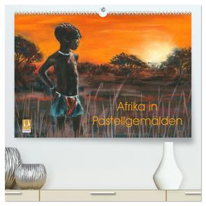 Afrika in Pastellgemälden (hochwertiger Premium Wandkalender 2024 DIN A2 quer), Kunstdruck in Hochglanz von Krause,  Jitka