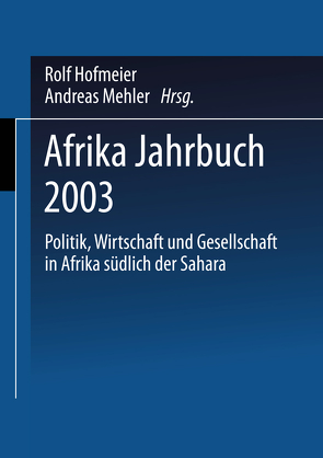 Afrika Jahrbuch 2003 von Hofmeier,  Rolf, Mehler,  Andreas