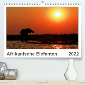 Afrikanische Elefanten (Premium, hochwertiger DIN A2 Wandkalender 2022, Kunstdruck in Hochglanz) von Wolf,  Gerald