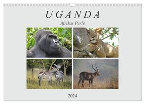 Afrikas Perle Uganda (Wandkalender 2024 DIN A3 quer), CALVENDO Monatskalender von Flori0,  Flori0