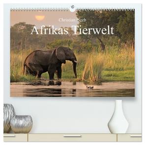 Afrikas Tierwelt Christian Heeb (hochwertiger Premium Wandkalender 2024 DIN A2 quer), Kunstdruck in Hochglanz von Heeb,  Christian