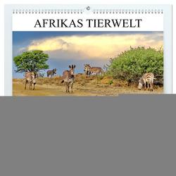 AFRIKAS TIERWELT Panorama Impressionen (hochwertiger Premium Wandkalender 2024 DIN A2 quer), Kunstdruck in Hochglanz