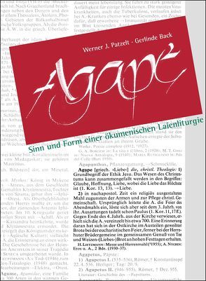 Agape von Back,  Gerlinde, Patzelt,  Werner J., STIFTUNG HAUS der action 365