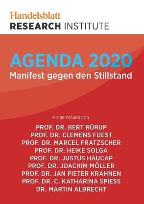 Agenda 2020 von Rürup,  Bert