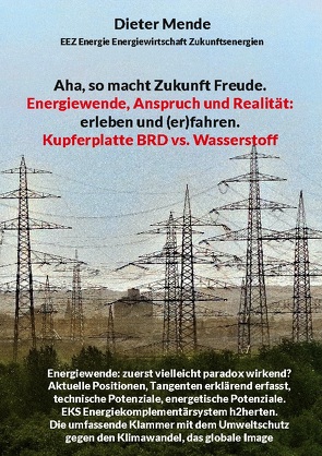 Aha, so macht Zukunft Freude. Energiewende, Anspruch und Realität: erleben und (er)fahren. von Mende,  Dieter