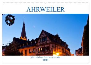 Ahrweiler – Mittelalterflair an der Ahr (Wandkalender 2024 DIN A2 quer), CALVENDO Monatskalender von boeTtchEr,  U